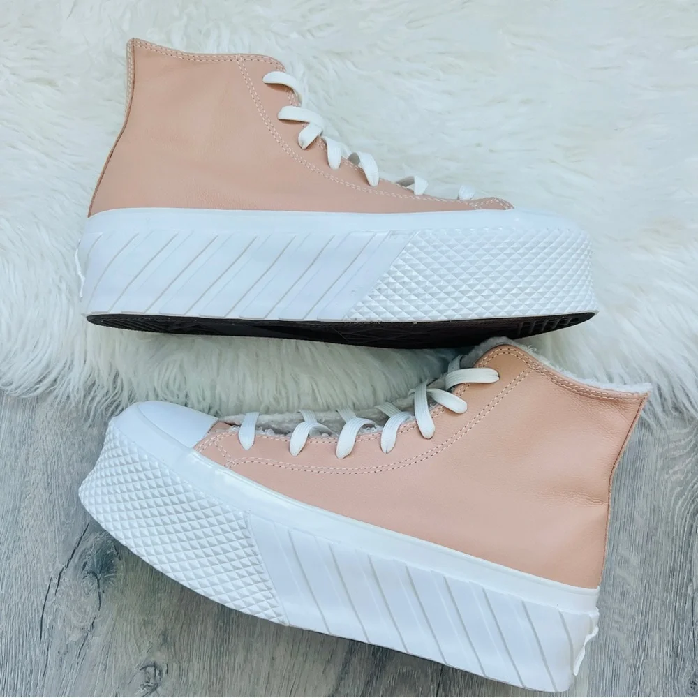 NWT Converse Chuck Taylor All Star Lift 2X Platform Cozy Tones Women’s Shoes - Picture 5 of 8